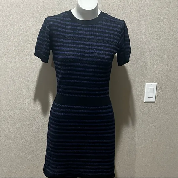 Zara knit striped jersey dress - Image 3