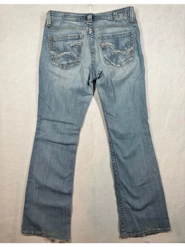 Big Star Maddie Boot Cut Jeans Mid Rise Fit Medium Wash Tagged Women's Size 29L - Image 2
