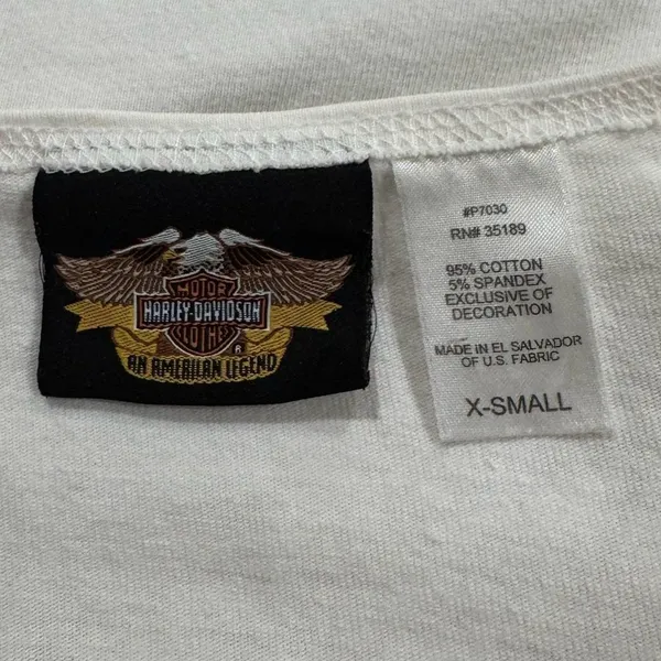 Harley Davidson White Long Sleeve Shirt Women’s XS - Image 2