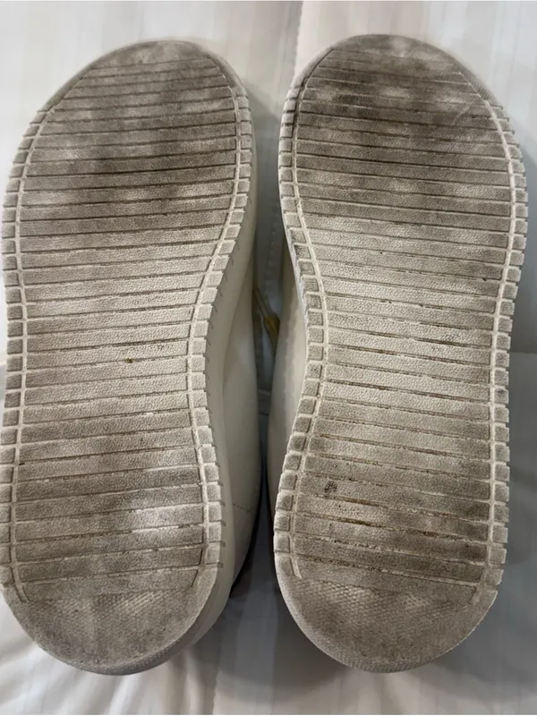 Steve Madden White Faux Leather Platform Sneakers - Image 5