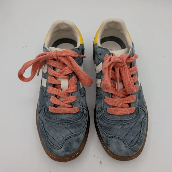 Coolway Goal Blue Suede Low Top Sneakers Womens Size 6 Gum Sole Retro Skater‎ - Image 4