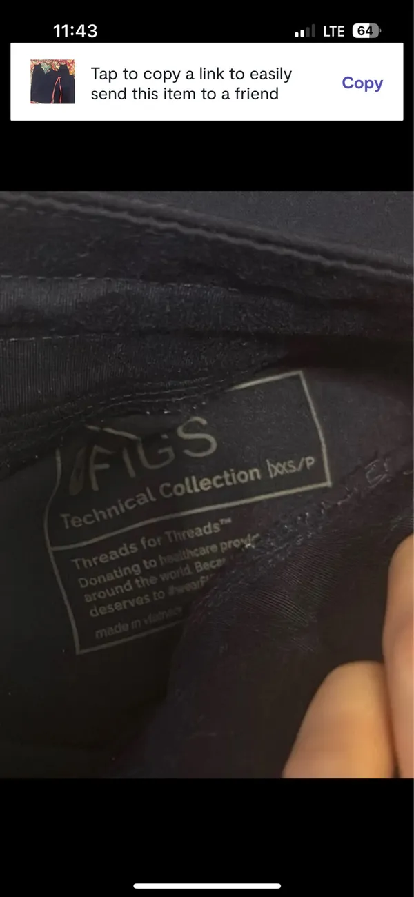 figs navy scrub pants - Image 3