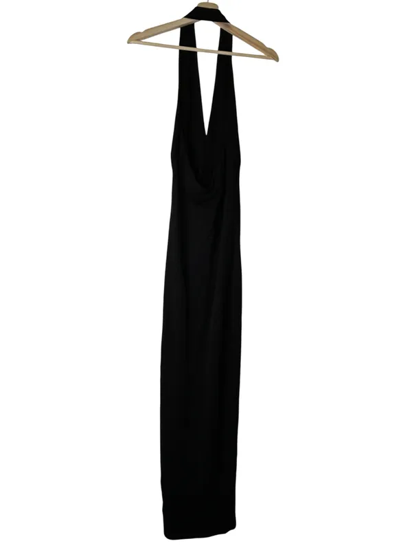 IRO Rubini Dress Black Halter Midi - Image 6