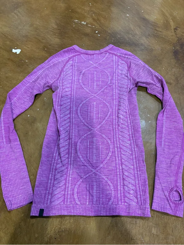 lululemon athletica Women's Long Sleeve Knit Top - Pink - Image 3