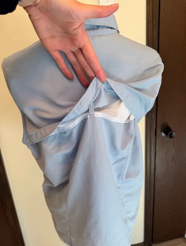 L. L. Bean light blue button down vest - Image 7