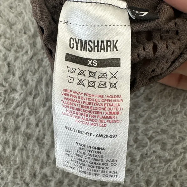 Gymshark Energy Seamless Leggings Brown‎ Athletic Workout Gym Women's XS x 24 - Image 4