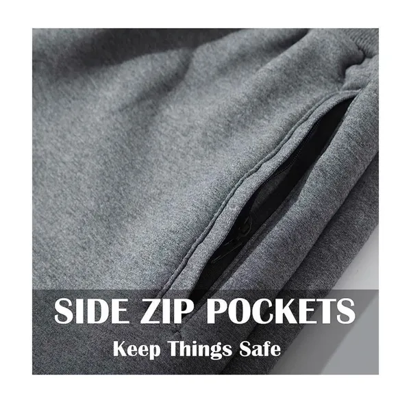 NEW Thermal Fleece Jogger Sherpa Lined Athletic Sweatpants 2X - Image 3