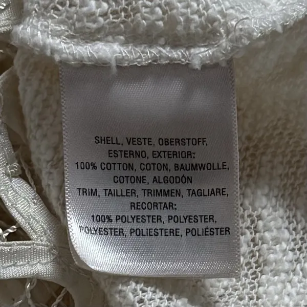 Anthropologie Saturday Sunday Spalliera Tunic Top Cream‎ Cottagecore Garden XL - Image 9