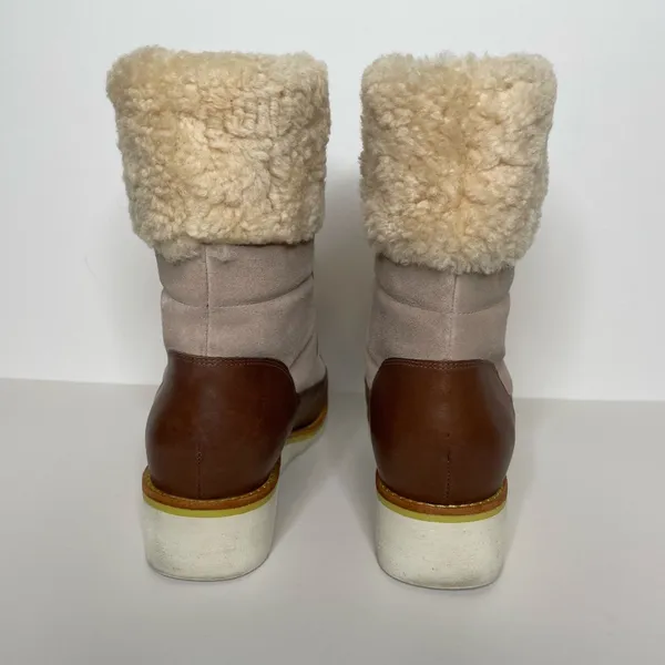 COLE HAAN | Women’s Lania Water Proof Wedge‎ Nike Air Brown Boot - 7.5 $189 - Image 4