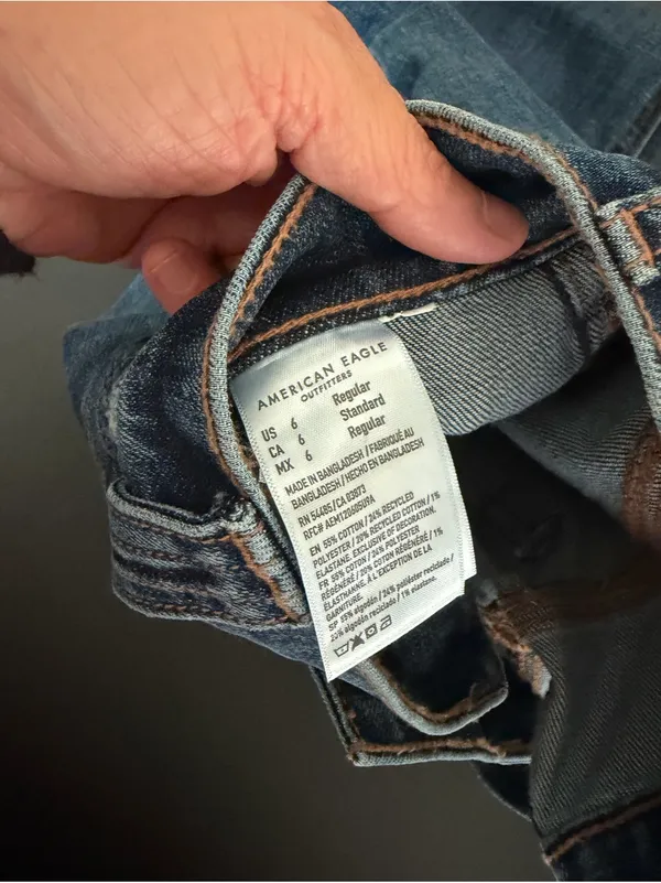 Men’s Straight Fit Dark Blue Denim Jeans - Image 4
