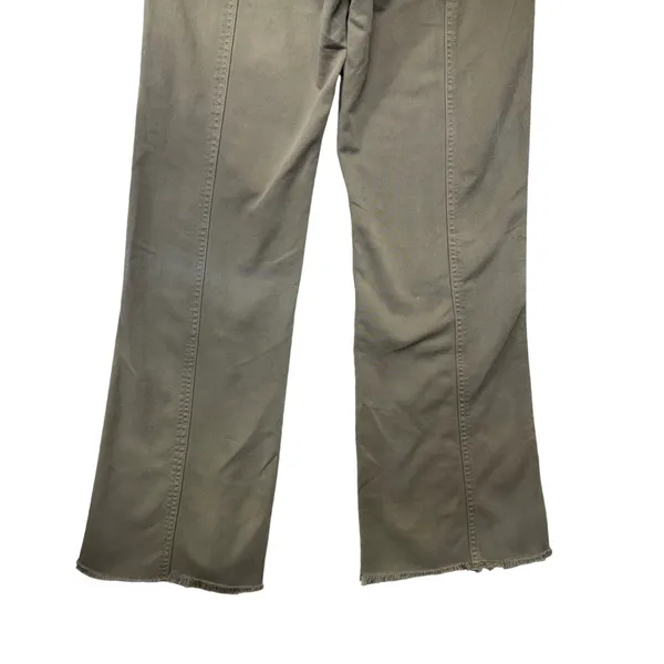 Aeropostale‎ Womens Low Rise Flare Pants Olive Green Cotton Tencel Sz 0 Y2K Boho - Image 8