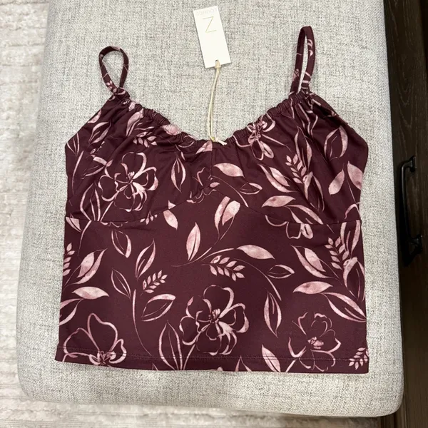 Z Supply Camilla Floral Cami Crop with adjustable straps - small - Image 3