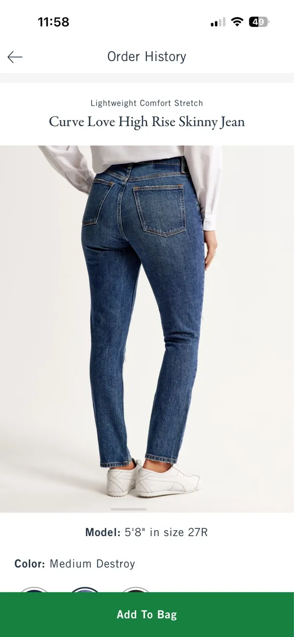 Curve Love High-Rise Skinny Jeans Abercrombie - Image 3