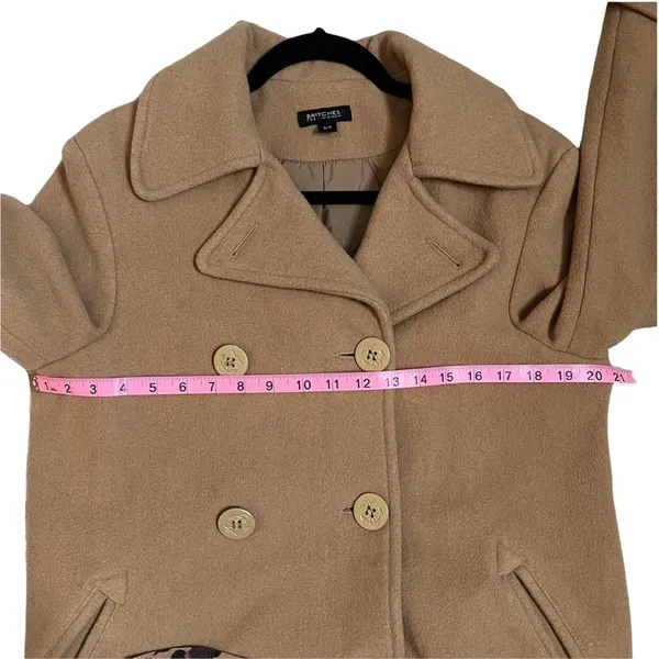 Britches For Women Camel Wool Double Breasted Peacoat - Image 4