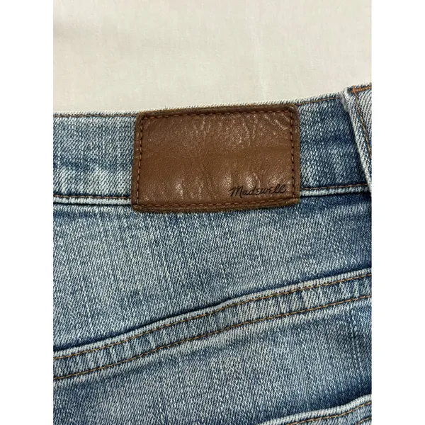 Madewell Skinny Flare Jeans High Rise Medium‎ Wash Blue Denim Size 27 - Image 12