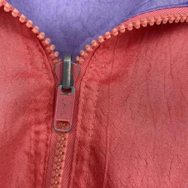 Vintage 90s Reversible Windbreaker Jacket Pink Purple Colorblock Large - Image 8