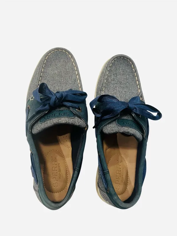 Sperry Women’s Two-Tone Blue Denim Boat Shoes - Image 6