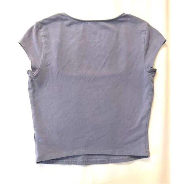 GARAGE Portia Square Neckline T Shirt in English Manor Blue sz. M - Image 5