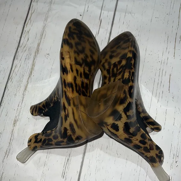 J. crew animal print short rain boots - Image 4