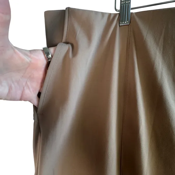 Old Navy PowerSoft Go-Dry Wide Leg Pants Tan Brown Plus Size‎ 3X High Waist New - Image 9