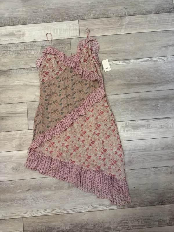 NWT Lucky Brand Coastal Cowgirl Coquette Floral Asymmetrical Midi Dress - Large - Image 12
