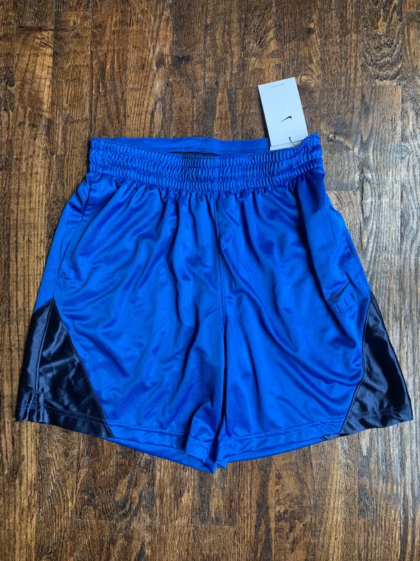Nike NWT Fly Women’s Basketball Shorts Blue Small - Image 5
