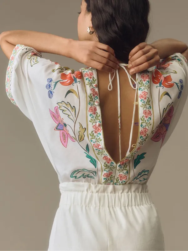 Farm Rio Insects Floral Bodysuit - Image 2