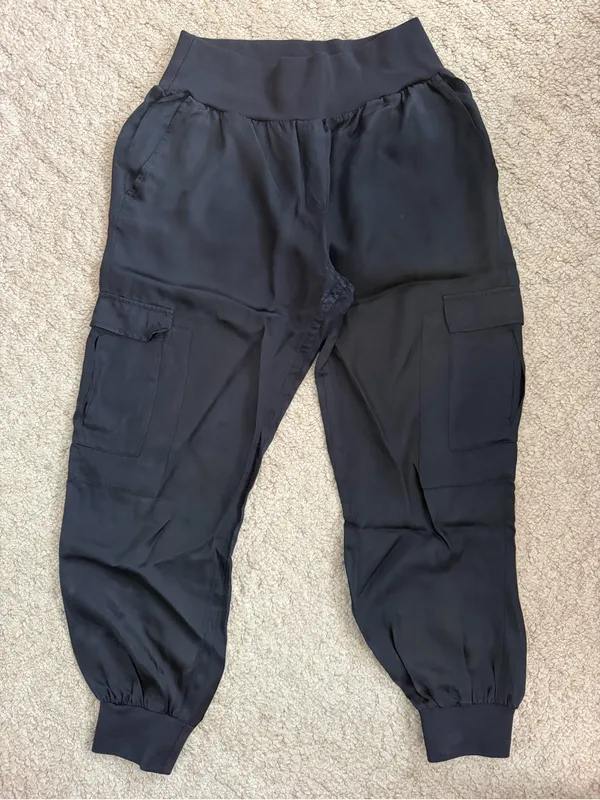 Cinq A Sept Tous Les Jours Giles Satin/Twill Jogger Size large - Image 2