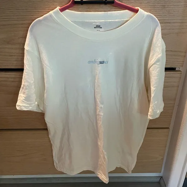 NWOT Urban Outfitters Ambiguous Cream Short Sleeve Tee Unisex size Medium - Image 4