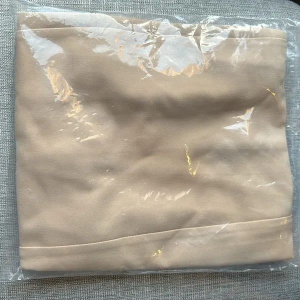 NWT Strapless Tan Mini Dress - Image 2