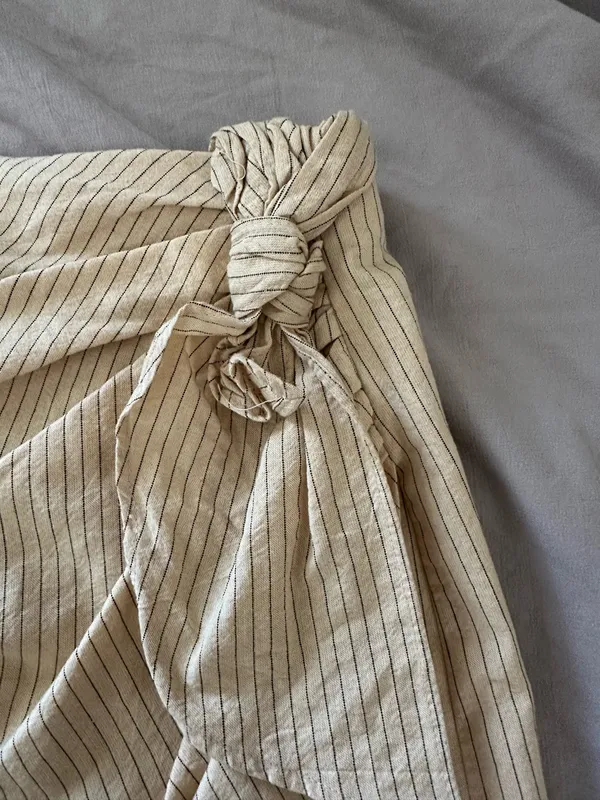 ZARA Striped Mini Skirt Wrap - Image 2