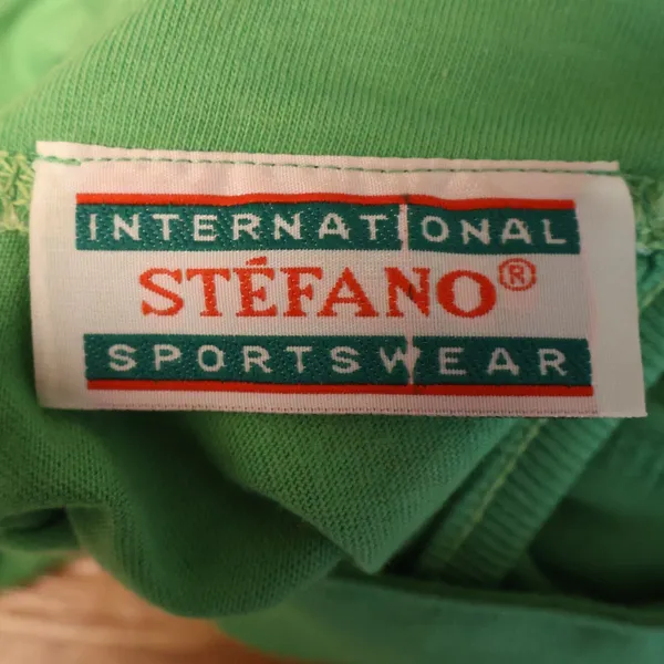 Vintage 80s 90s Stefano Drop Waist Dress Womens Size M Green Tennis Preppy - Image 4