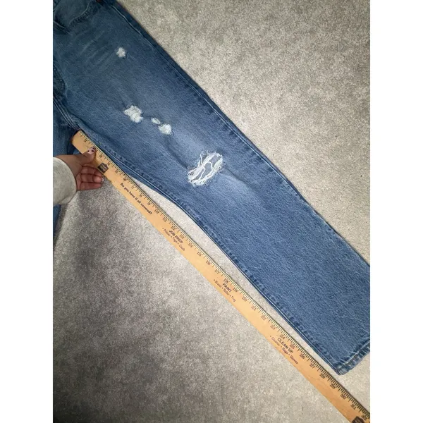 Levi's Women's Premium Denim 501 Jeans 28x30 Distressed Button Fly - Image 12