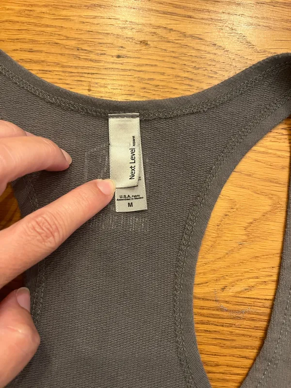 Darlin' Women's Gray Racerback Tank - Soft Scoop Neck - Image 2