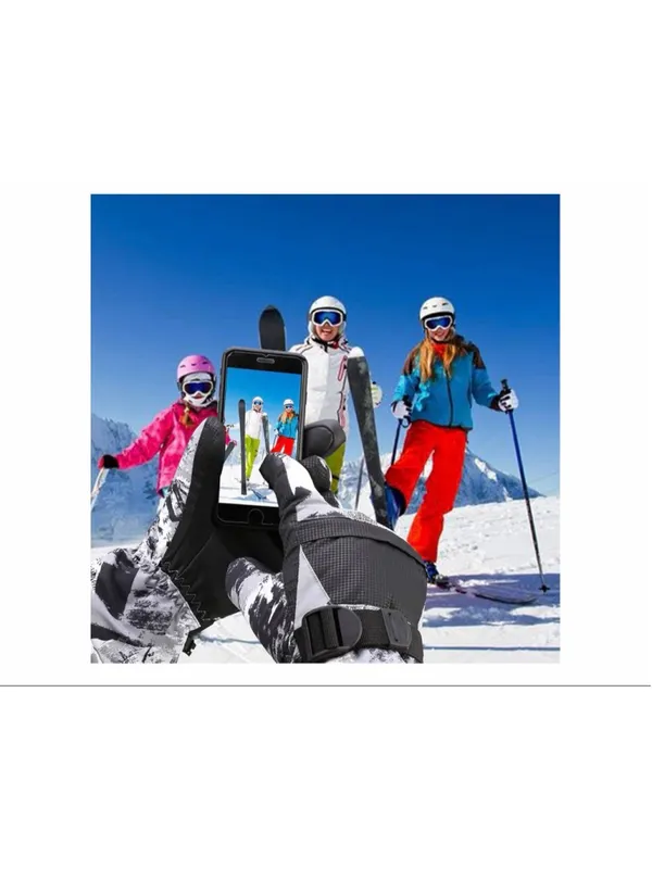 NEW Ski Unisex Waterproof Thermal Winter Snow Gloves Touchscreen Pocket L - Image 5