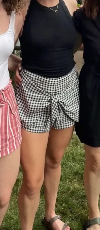 Abercrombie Checkered Tie Skort - Image 5