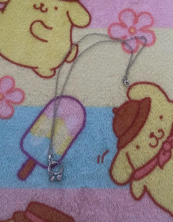 Silver Hello Kitty Necklace - Image 2