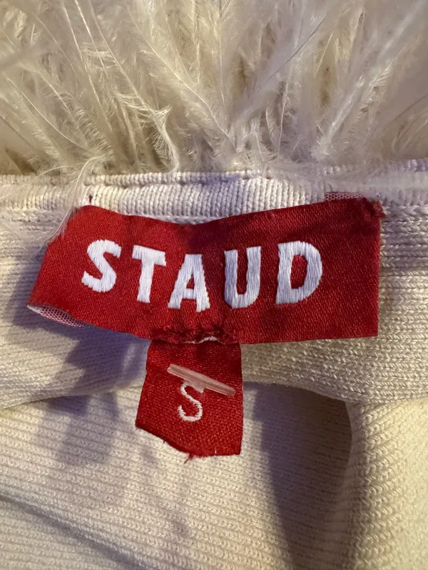 Staud Nellie Feather Crop Top - Image 5