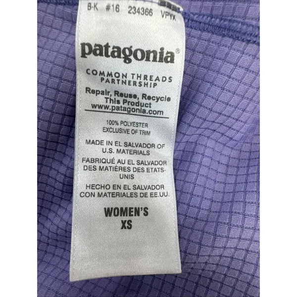 Patagonia Capilene Midweight 1/4 Zip Women’s XS Purple Baselayer Pullover - Image 10