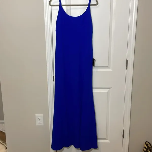 Lulus Modern Sensation Royal Blue Scoop Neck Mermaid Maxi Dress - Image 2
