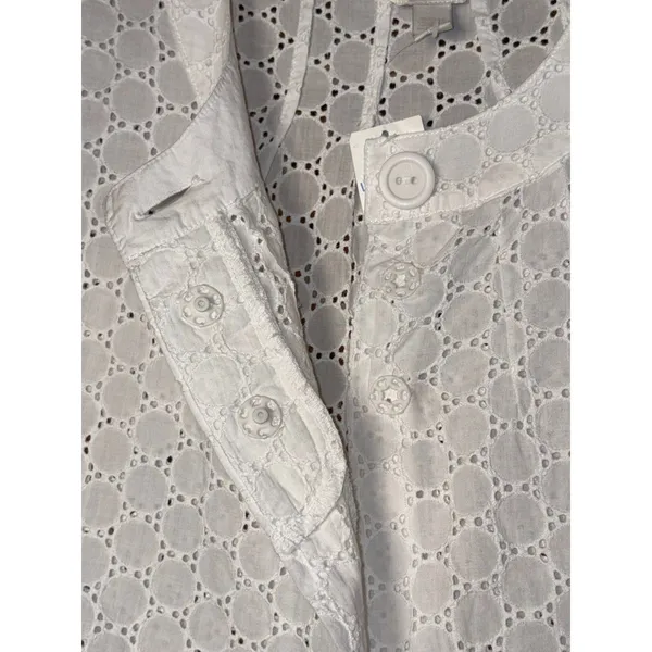 NWT Deadstock Limited Too Baby Doll White Eyelet Lace Crop Top sz 20 - Image 3