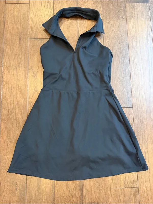 Gap Fit Power Polo Halter Dress - Black Size Medium - C67-135 - Image 2