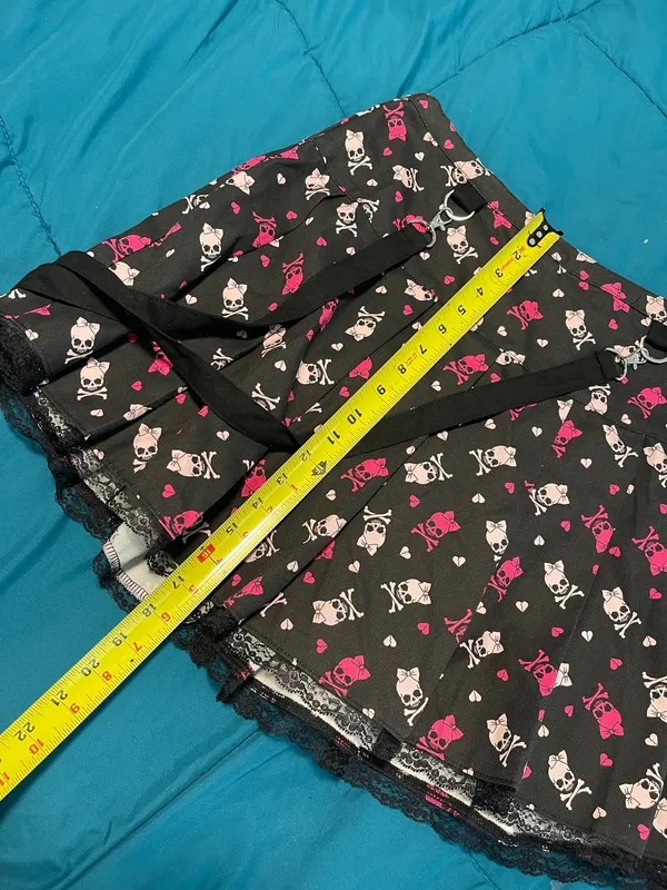 NWT Hot topic gothic suspenders skirt L - Image 6