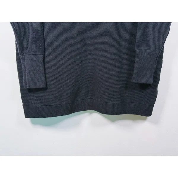 Free People Ottoman Slouchy Sweater Pullover Size M Black Oversized Lagen Fall - Image 9