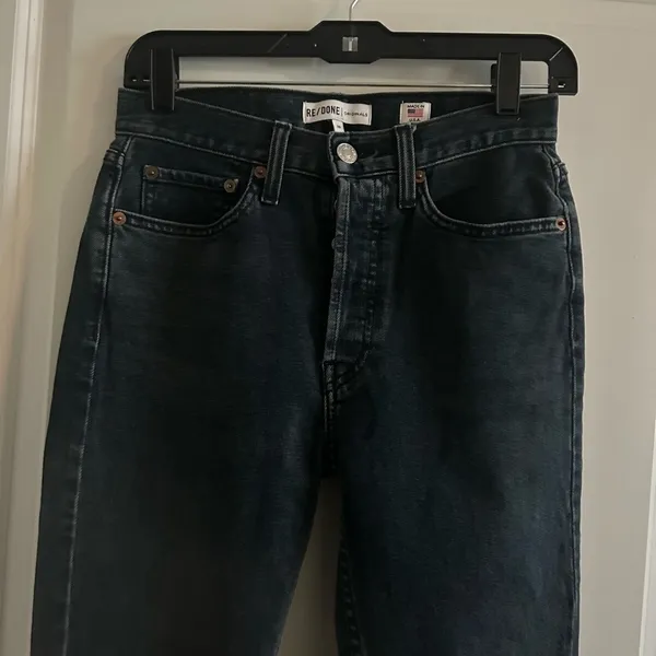 RE/DONE Original High Rise Ankle Crop Stretch Jeans Size 26 - Image 2