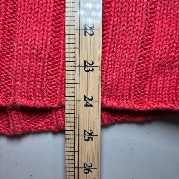 Polo Ralph Lauren Tangerine Orange Linen Cotton Blend Chunky‎ Sweater Large - Image 7