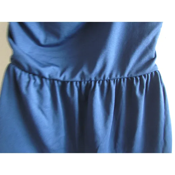 NWT Savrae Sleeveless Square Neck Dress S Navy Blue Athleisure Travel‎ SVA23004 - Image 3