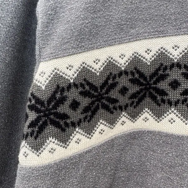 VTG Bobbie Brooks Charcoal Gray Crew Neck Winter Knit Sweater Ladies Size XL - Image 5