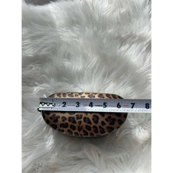 GUESS Hard Shell Clamshell Case Eyeglass Glasses Leopard Cheetah Animal Print - Image 6