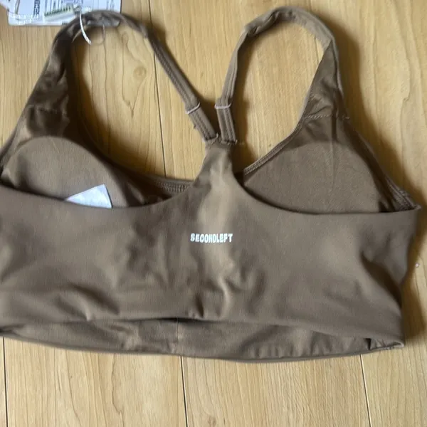 Women's Brown Sports Bra - Image 2